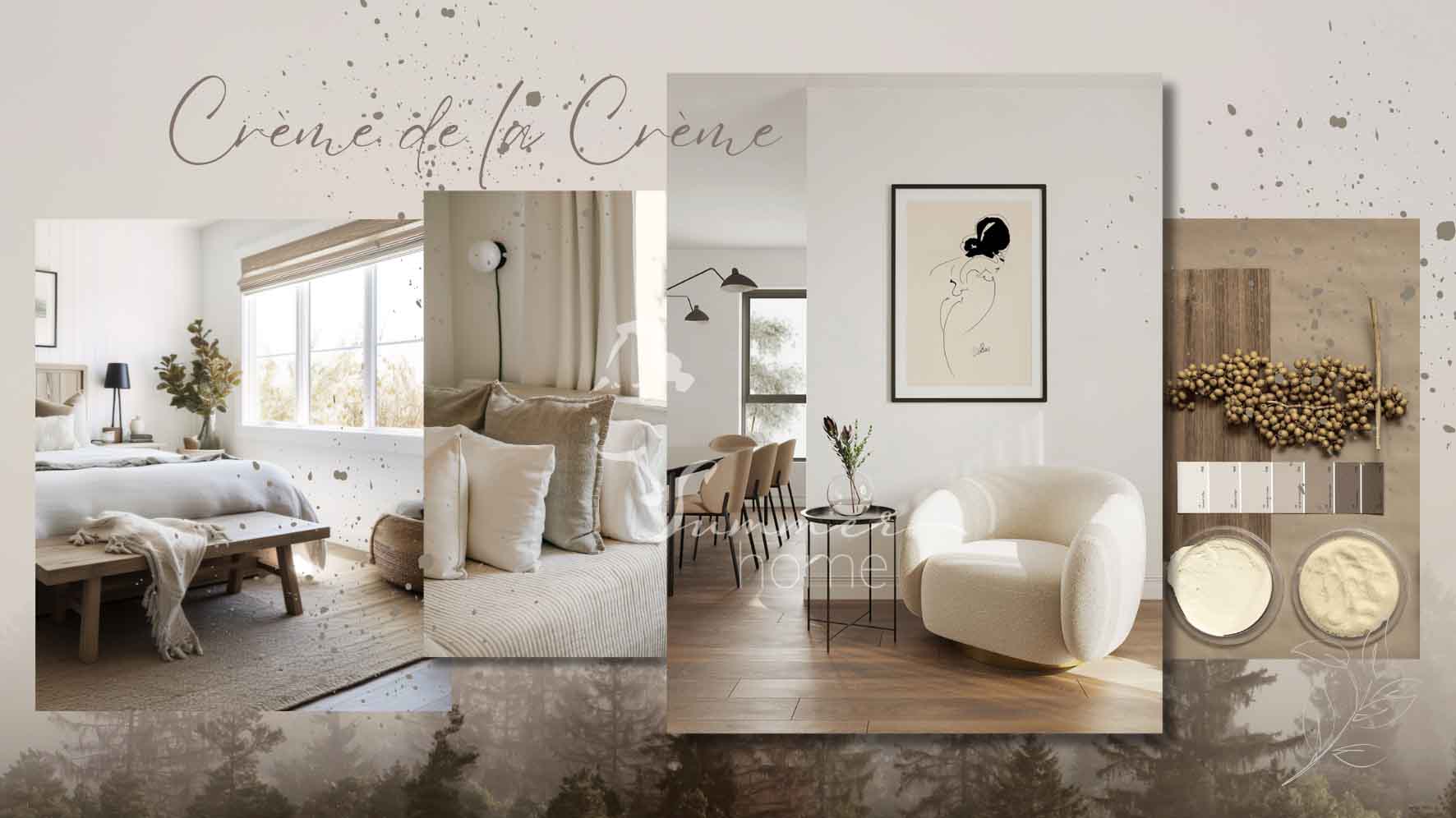 Interior Design Impression in Cremetönen